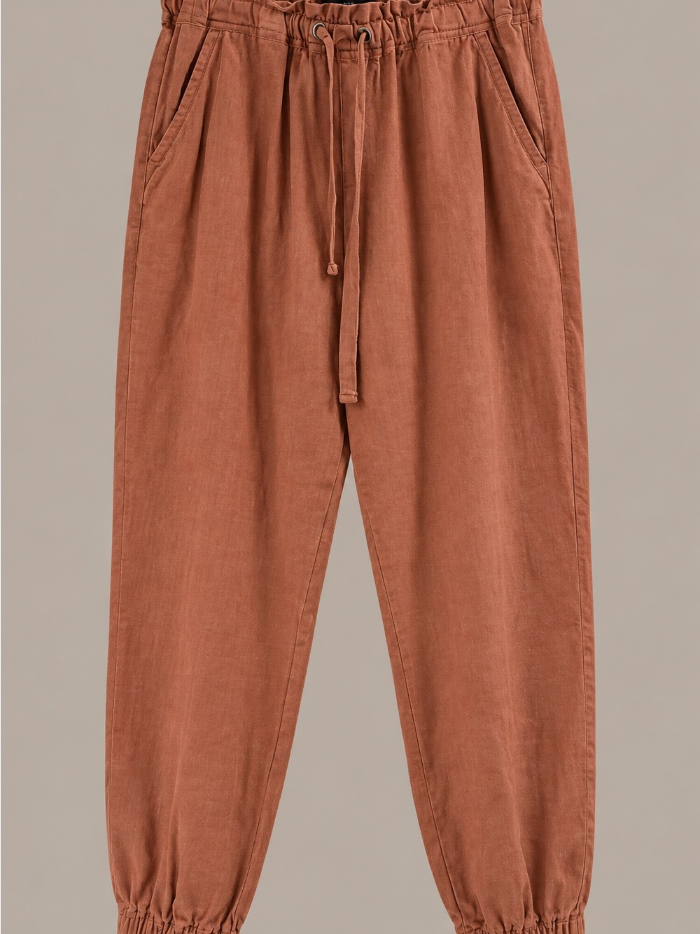 Sanctuary Rust Drawstring Jogger Pants